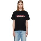 Versace Black Printed Cotton Jersey Regular T-shirt