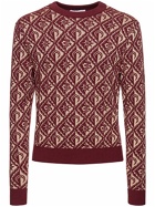 MARINE SERRE - Moon Diamant Knit Crewneck Sweater