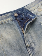 SAINT LAURENT - Distressed Denim Shorts - Blue