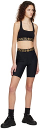 Versace Underwear Black Greca Shorts