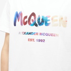 Alexander McQueen Men's Luminous Graffiti Logo T-Shirt in White