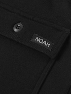 Noah - Fatigue Straight-Leg Cotton-Jersey Sweatpants - Black