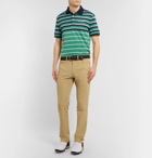 RLX Ralph Lauren - Striped Tech-Piqué Golf Polo Shirt - Men - Green