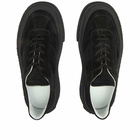 MM6 Maison Margiela Men's Suede Platform Sneakers in Black