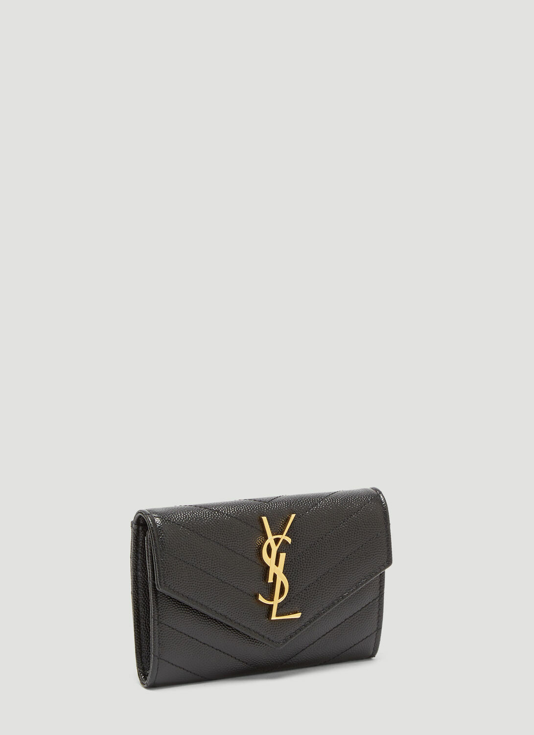 Saint Laurent Logo Plaque Envelope Wallet