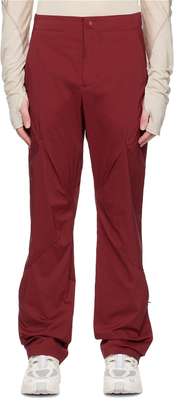 Photo: Post Archive Faction (PAF) Burgundy Zip Pocket Trousers
