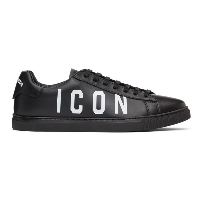 Photo: Dsquared2 Black and White Icon New Tennis Sneakers