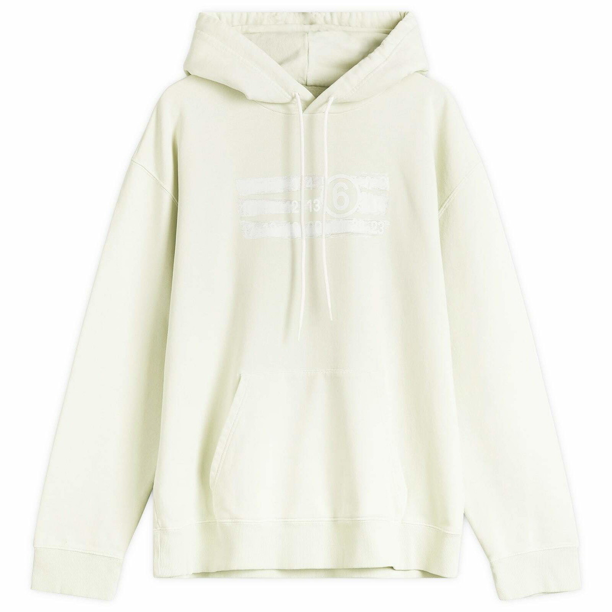 MM6 Maison Margiela Gray Half-Zip Hoodie MM6 Maison Margiela