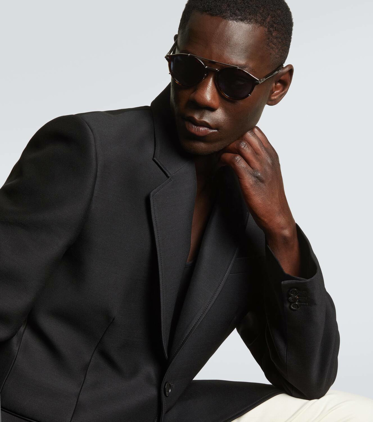 Dior Eyewear DiorBlackSuit R7U round sunglasses