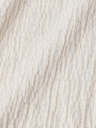 Small Talk - Crinkled Slim-Fit Cotton-Jersey Tank Top - Neutrals