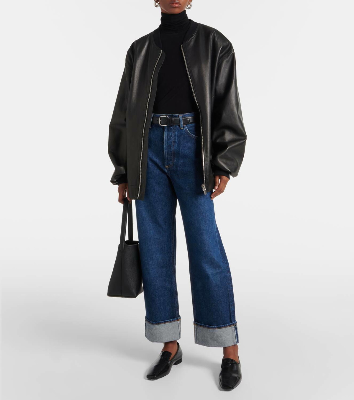 Agolde Pascale jersey turtleneck top