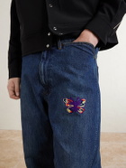 Needles - Straight-Leg Logo-Embroidered Jeans - Blue