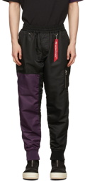 mastermind JAPAN Black & Purple C2H4 Edition Bomber Pants