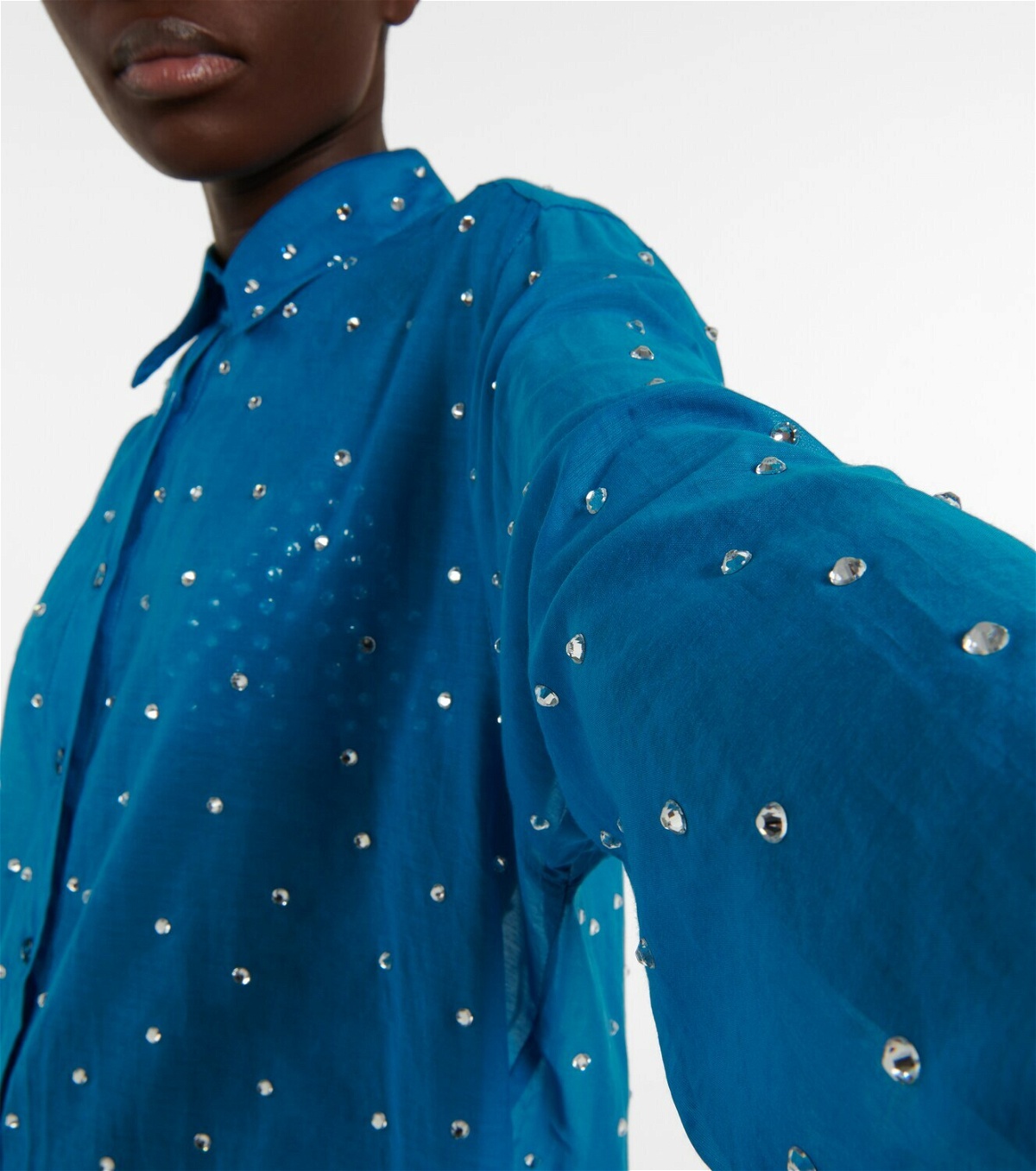 Oseree - Gem embellished shirt