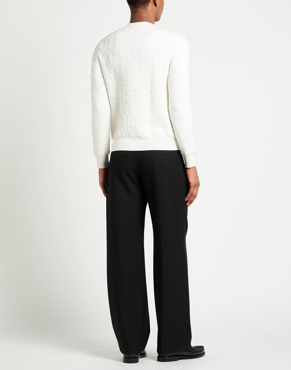 Ferragamo Mens Sweater in White