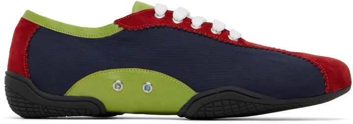 Photo: Nicole Saldaña Navy & Red Simone Sneakers