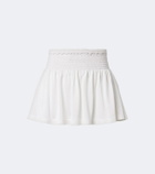 Gucci Shirred silk miniskirt