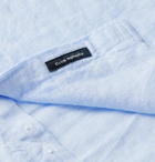 Club Monaco - Slim-Fit Grandad-Collar Linen Shirt - Blue