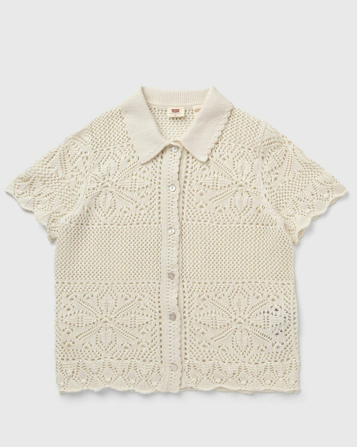 SUSANNA FLORAL CROCHET SHIRT