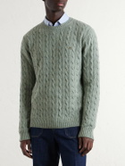 Valentino Garavani - VLogo-Embellished Virgin Wool Sweater - Green