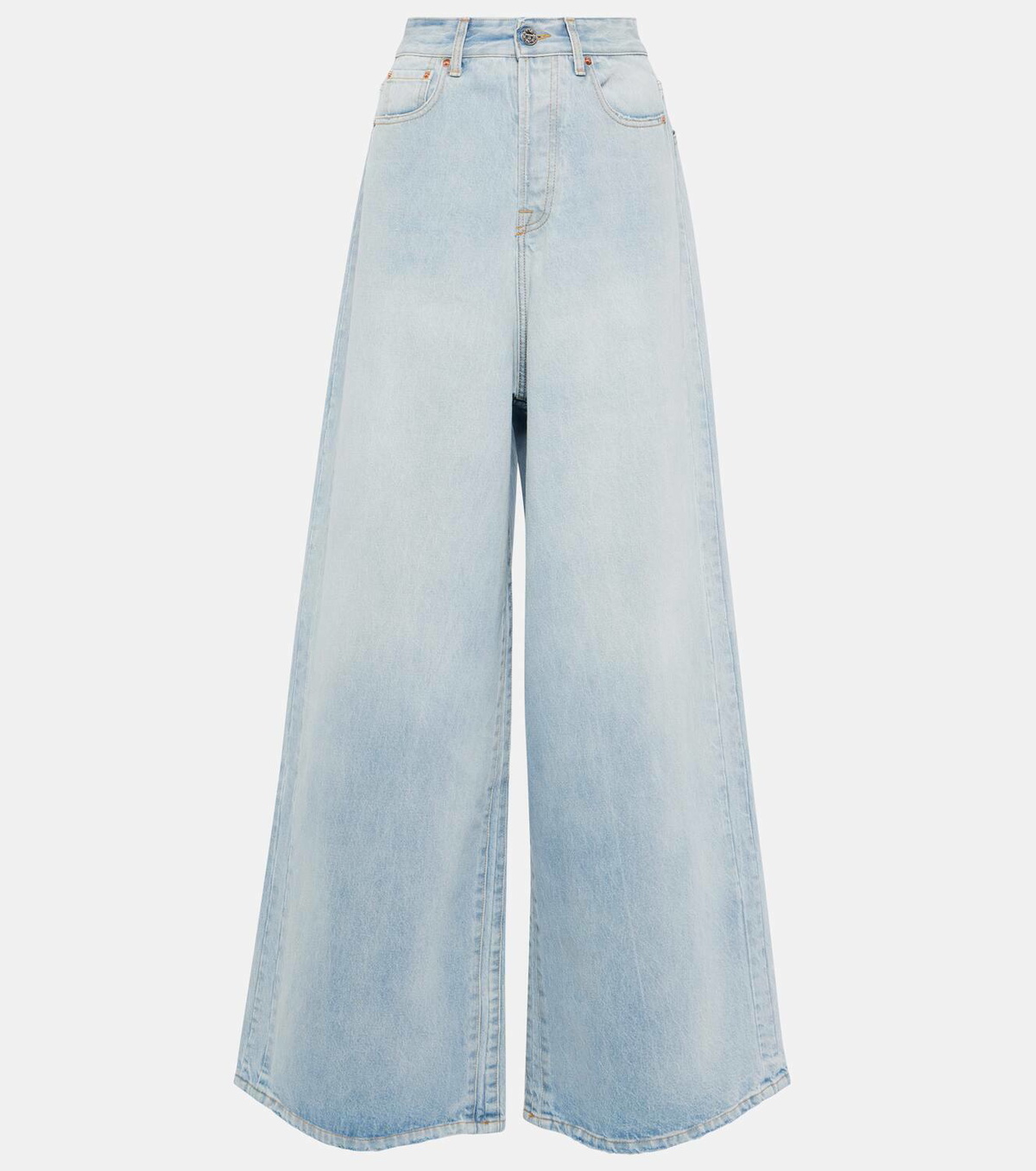 パンツ vetements 23ss wide distressed denim Vetements Distressed wide-leg jeans Vetements