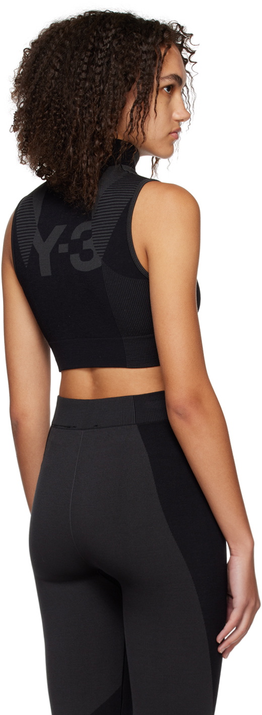 Y-3 Black Seamless Tank Top