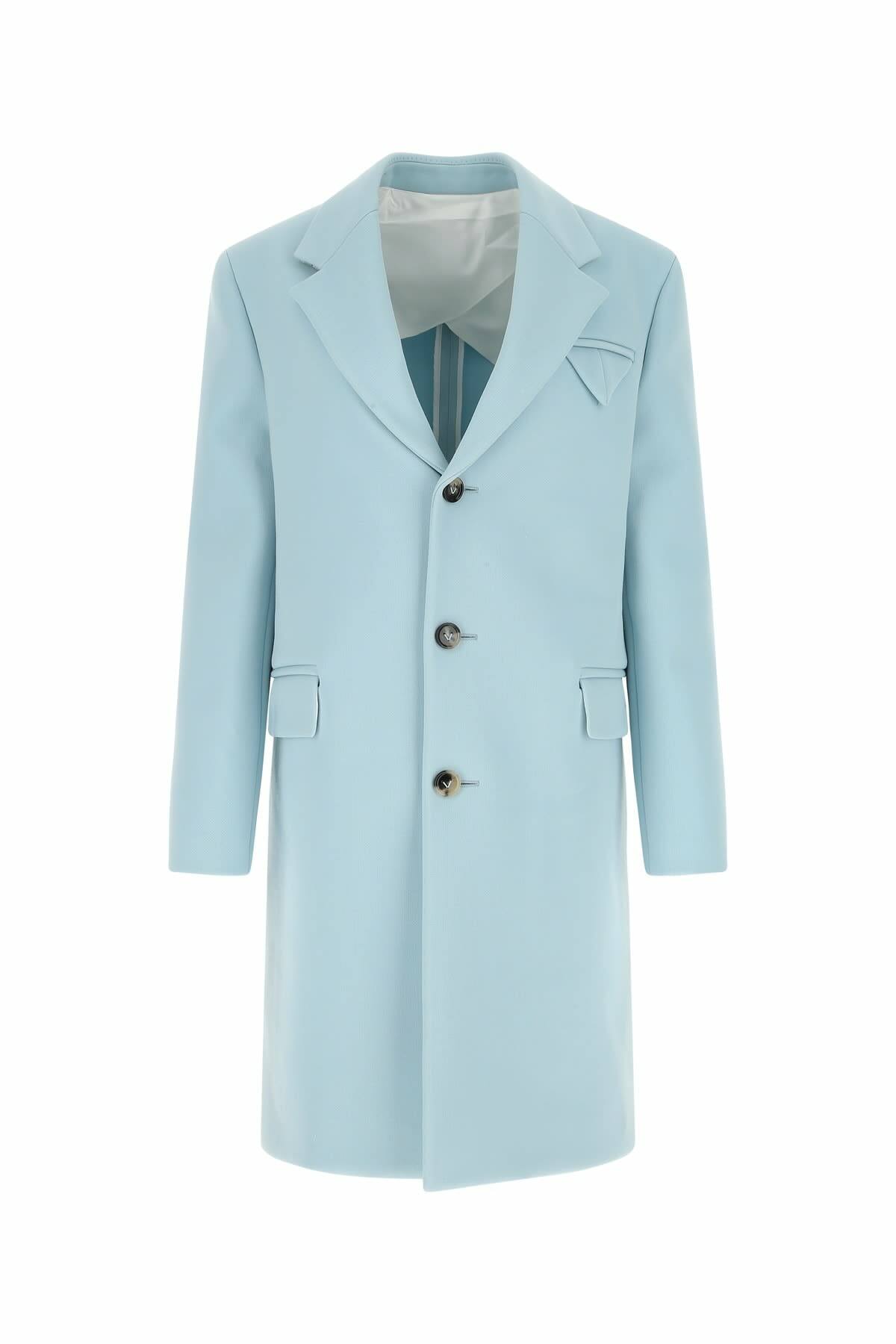 Bottega Veneta Women Pastel Light-Blue Cotton Skirt