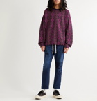 Remi Relief - Jacquard-Knit Sweatshirt - Purple