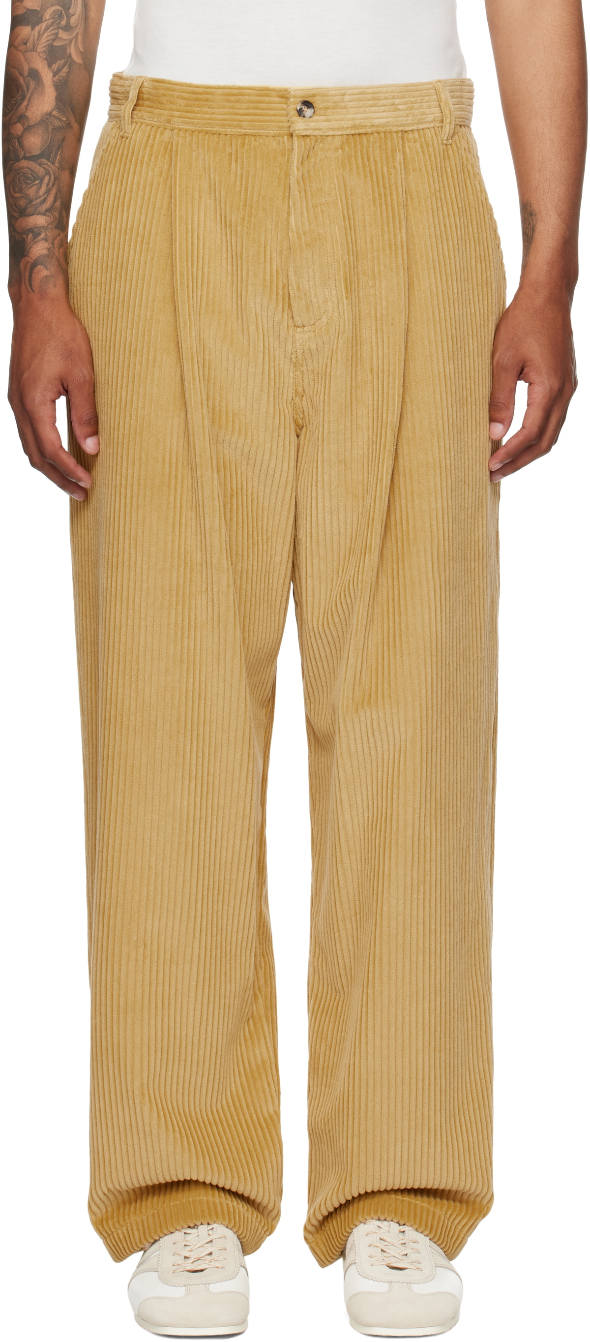 Moschino Tan Toggle Trousers