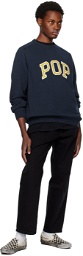 Pop Trading Company Navy Arch Sweater