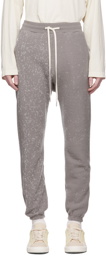 John Elliott Grey Spec Wool LA Lounge Pants