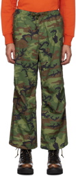 BEAMS PLUS Green Camouflage Trousers