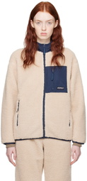Gramicci Beige Zip Sherpa Jacket