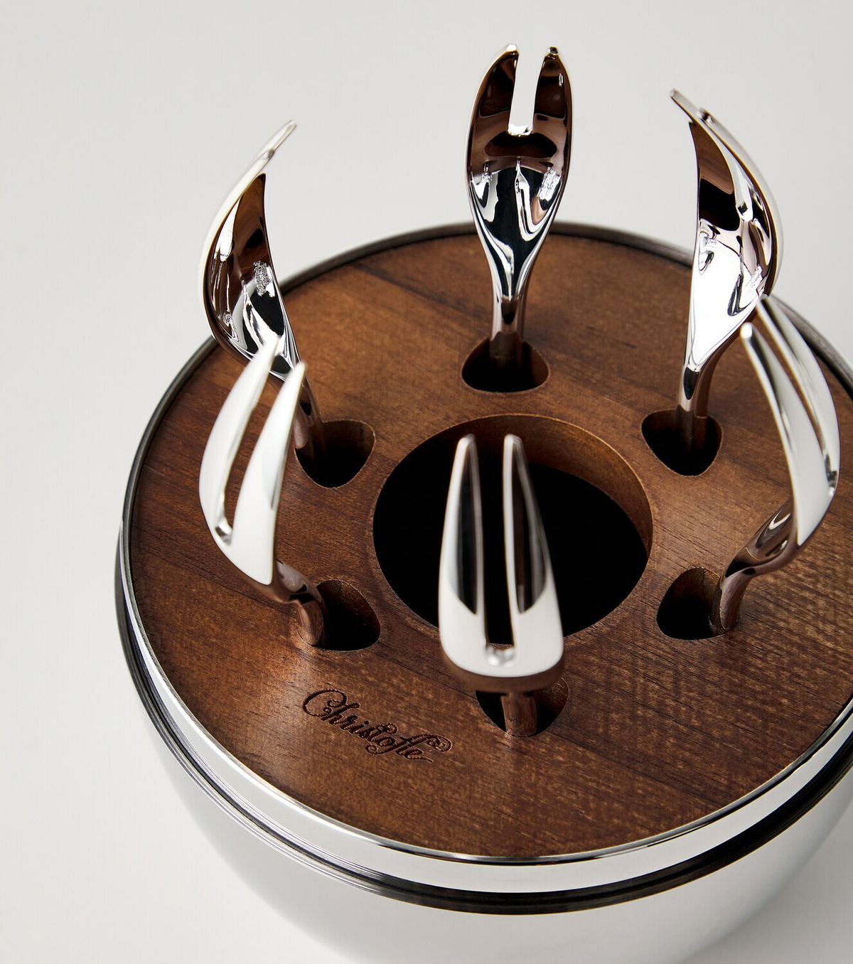 Christofle Mood Yummy silver-plated 6-piece fork set
