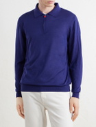 Kiton - Wool Half-Zip Sweater - Blue