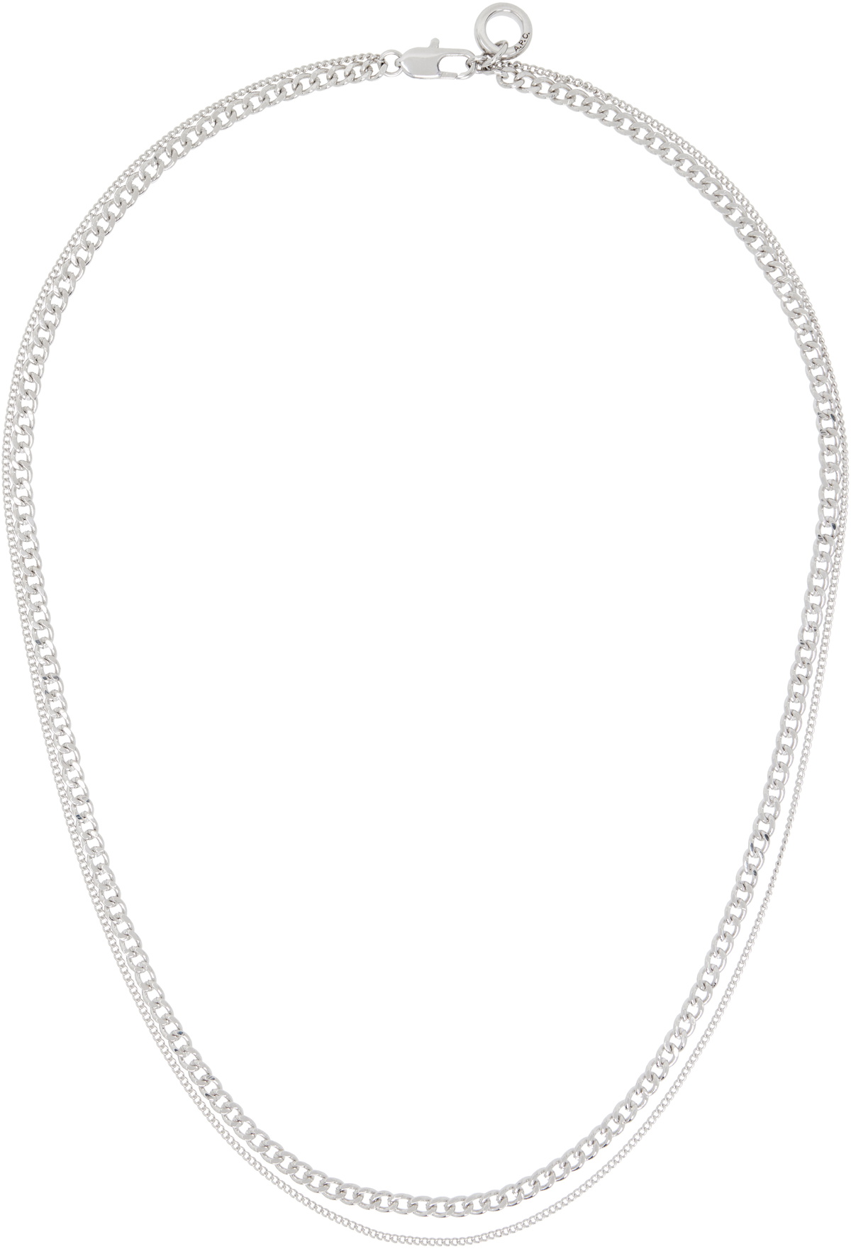 A.P.C. Silver Minimalist Necklace A.P.C.