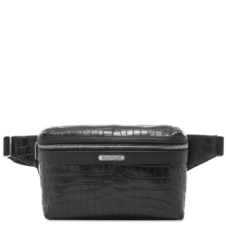 Photo: Saint Laurent Embossed Croc Waist Bag