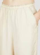 Embroidered Pants in Cream