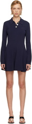 Sandy Liang Navy Chupa Minidress