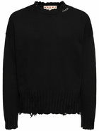 MARNI Logo Cotton Knit Boxy Sweater