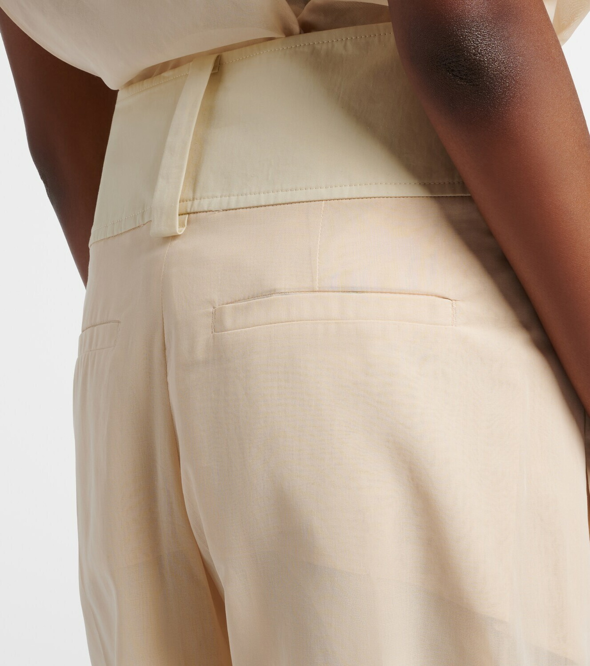 Sportmax Ferito cotton voile wide-leg pants