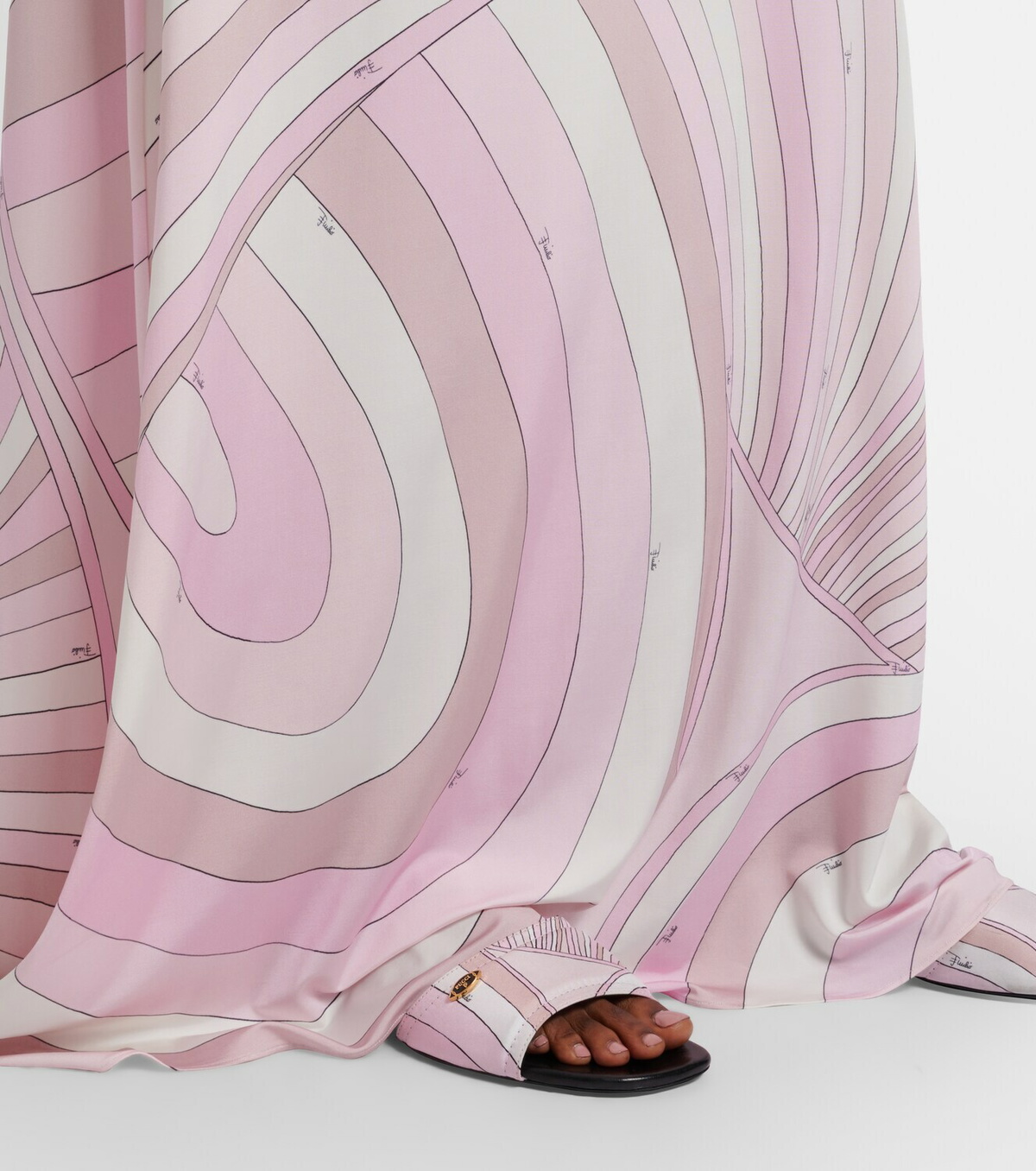 Pucci Iride satin jersey maxi skirt