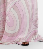 Pucci Iride satin jersey maxi skirt