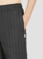Liner Padded Track Pants in Black
