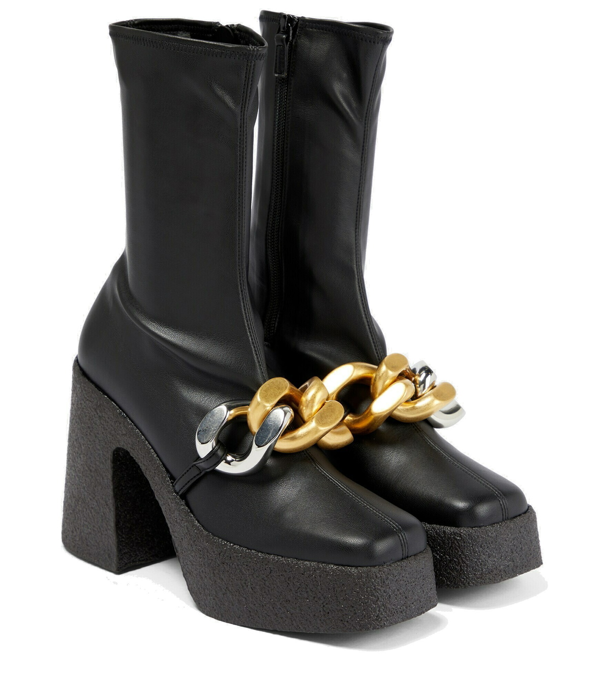 【関税&送料込】Stella McCartney Boots Stella McCartney - Embellished platform ankle boots Stella