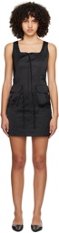 Kijun Black Cargo Minidress