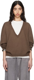 Meta Campania Collective Brown Joel Felted Cashmere Sweater