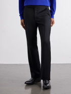 TOM FORD - Wool-Blend Grain de Poudre Straight-Leg Trousers - Black