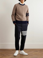 Thom Browne - Striped Shetland Wool Sweater - Brown