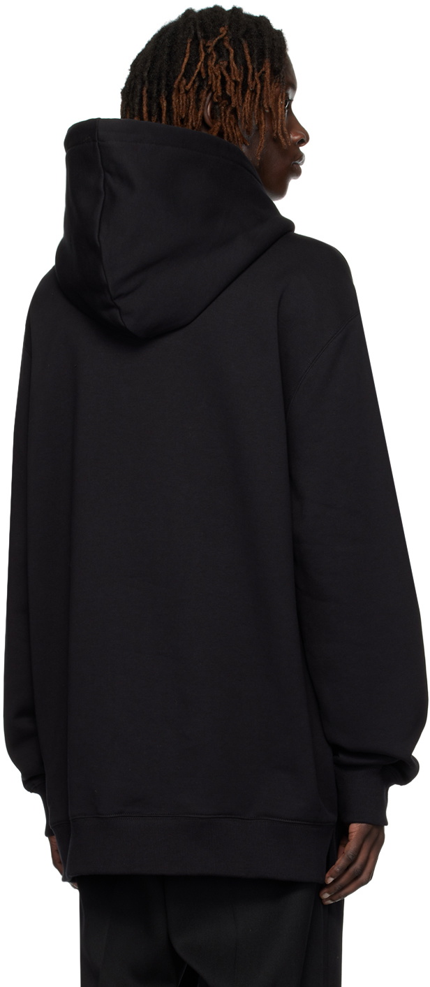 パーカー・フーディ Lanvin Black Cotton Tubular Curb Hoodie Lanvin Black Tubular Curb Hoodie Lanvin